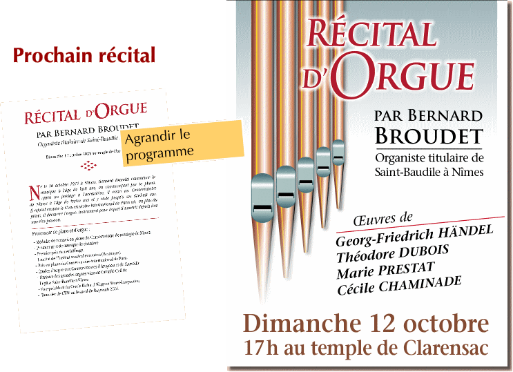 Prochain récital
